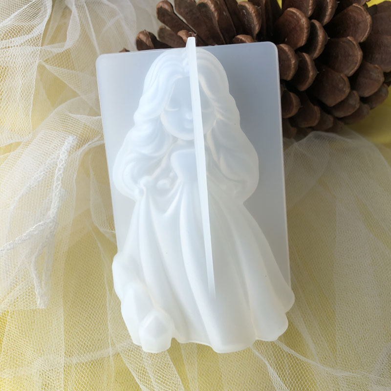Soap Making Oven - 3D Cute Princess Silicone Candle Mould