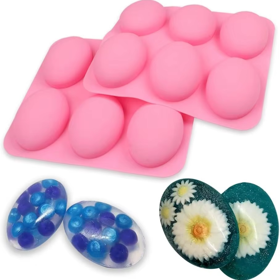 Soap Making Websites - 6 Cavity Silicone Molds for Soap