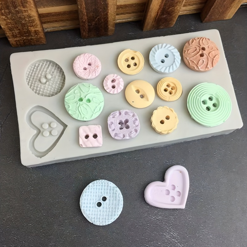 Soap Making Oven - Buttons Shape Silicone Mold Silicone Mold