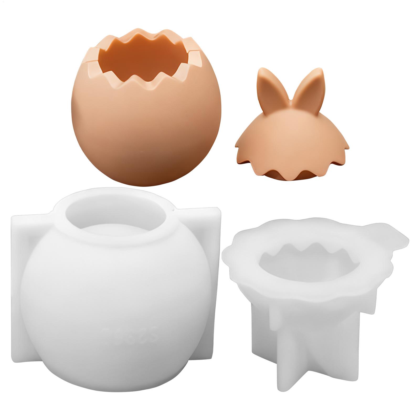 Soap Making Friend - Easter Egg Molds 3D Silicone Bunny