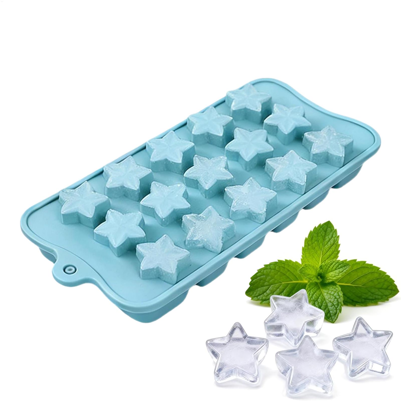 Soap Making Websites - Star Silicone Mold 15 Cavity Blue