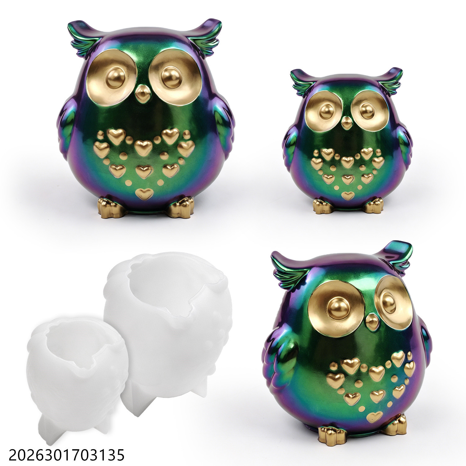 Soap Making Oven - Owl Silicone Mold 3D Bird Shape