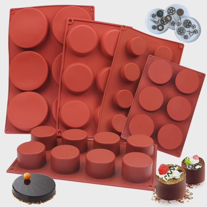 Soap Making Things - Round Silicone Soap Mold DIY Handmade
