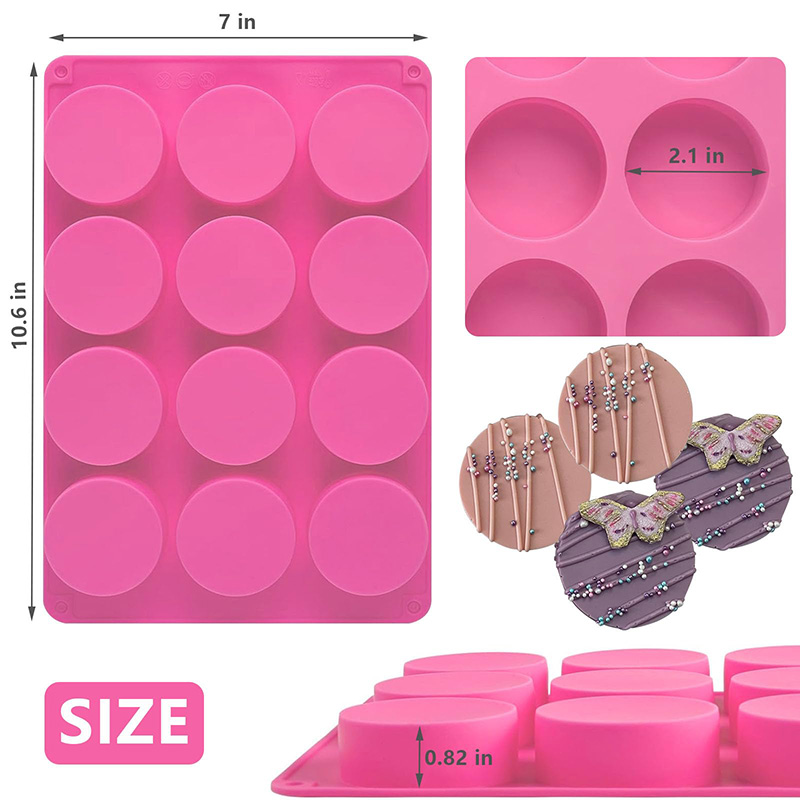 Round Silicone Molds 12-Cavity - Soap Making Oven ulasan dan harga