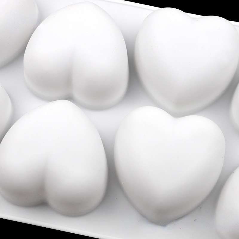 8 Pcs Love Heart Silicone Soap - Soap Making Book For Beginners ulasan dan harga