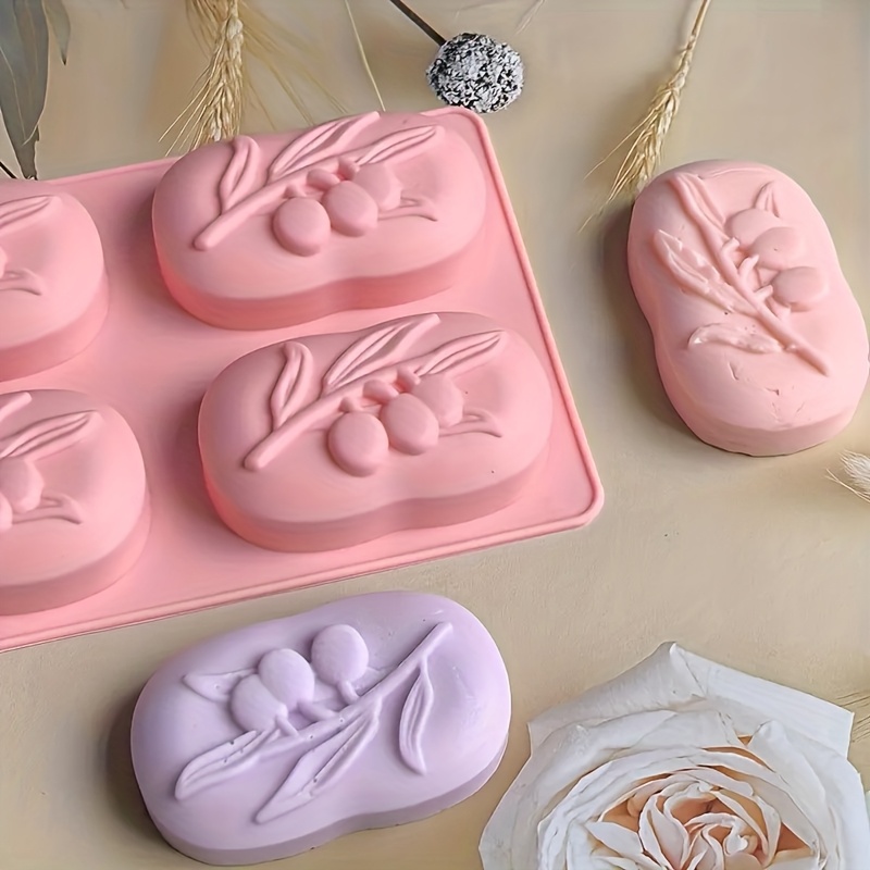 4-Cavity Oval Olive Tree Silic - Soap Making Book For Beginners ulasan dan harga