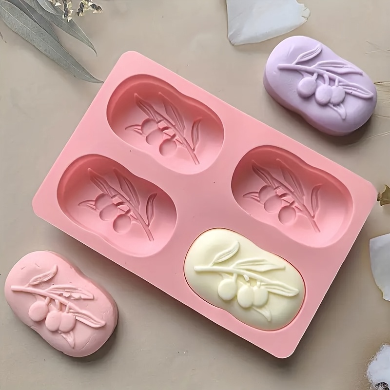 4-Cavity Oval Olive Tree Silic - Soap Making Book For Beginners ulasan dan harga