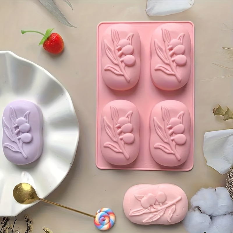 4-Cavity Oval Olive Tree Silic - Soap Making Book For Beginners ulasan dan harga