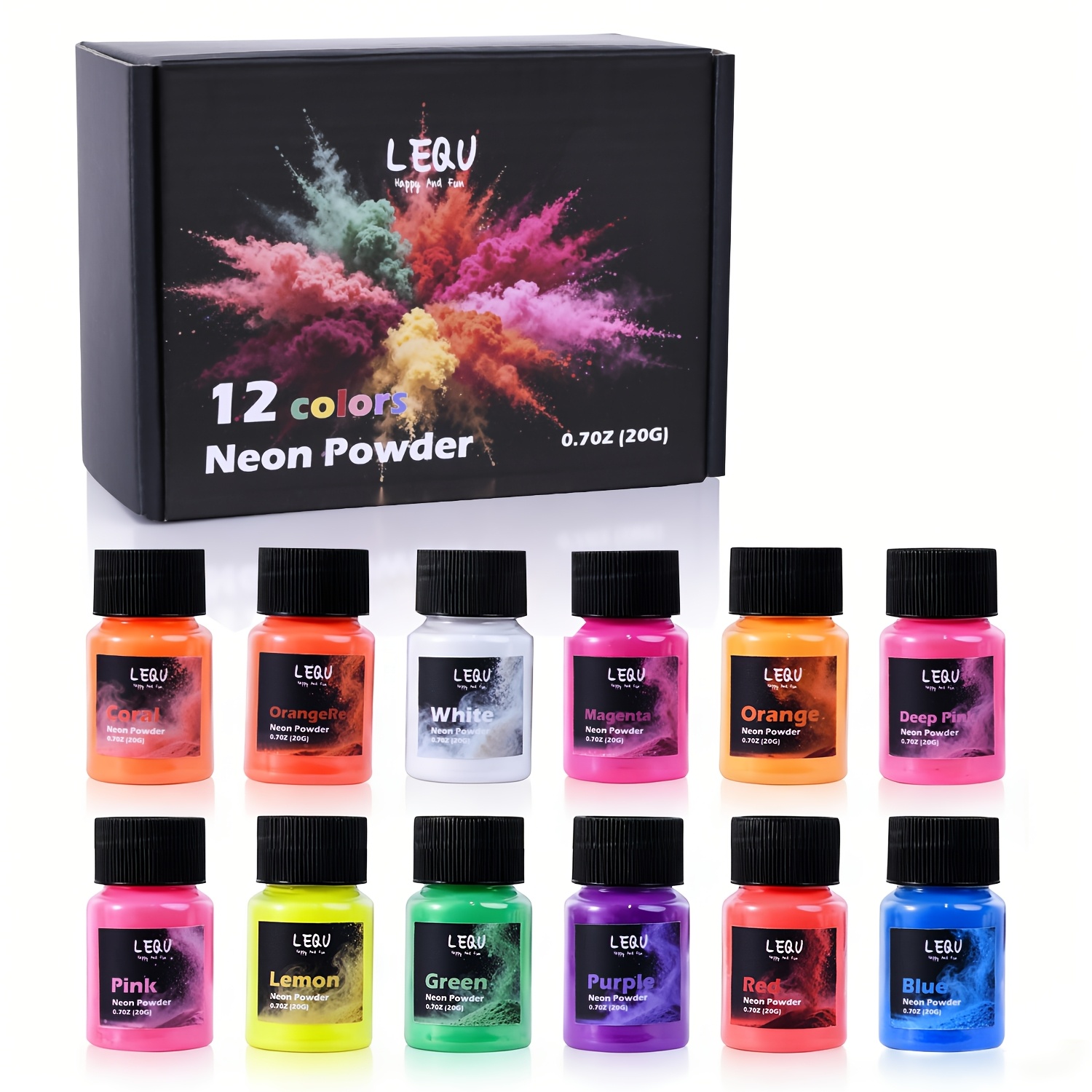 LEQU 12Colors Neon Fluorescent - Soap Making Book For Beginners ulasan dan harga