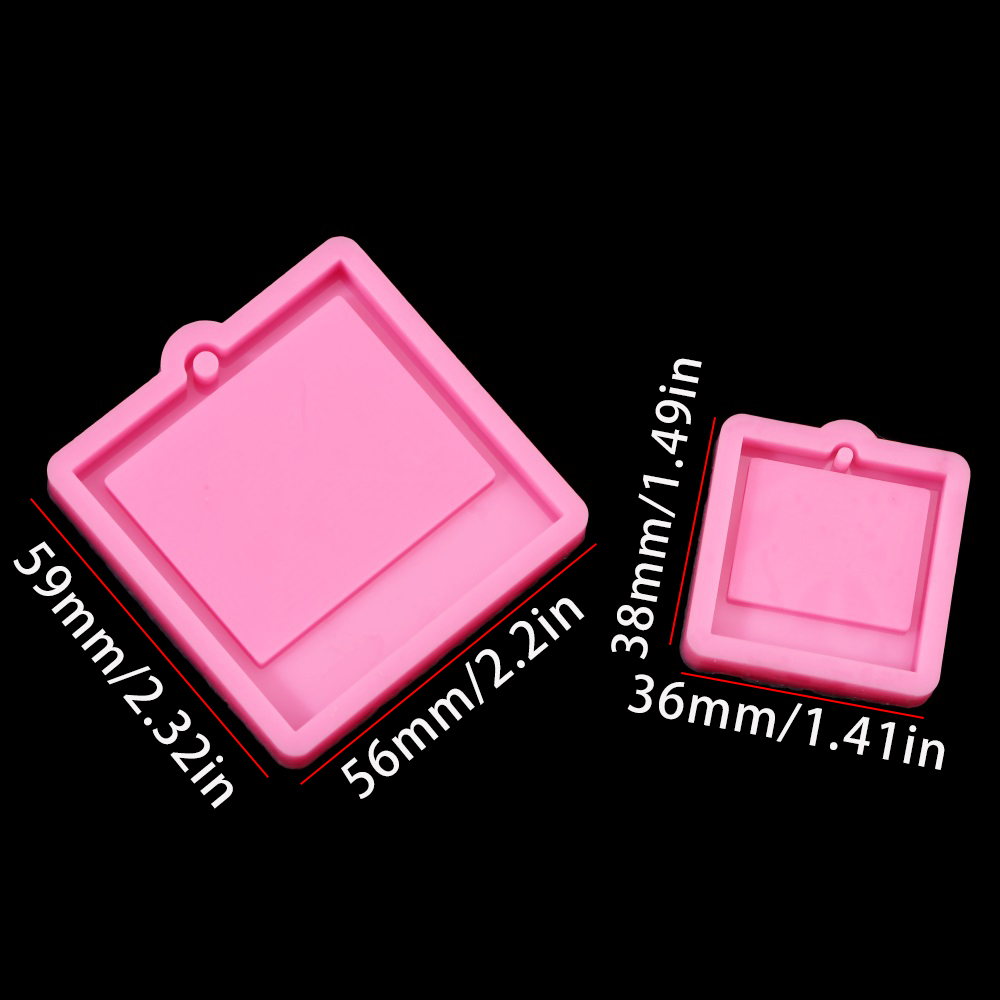 Photo Frame Epoxy Resin Keycha - Soap Making Oven ulasan dan harga