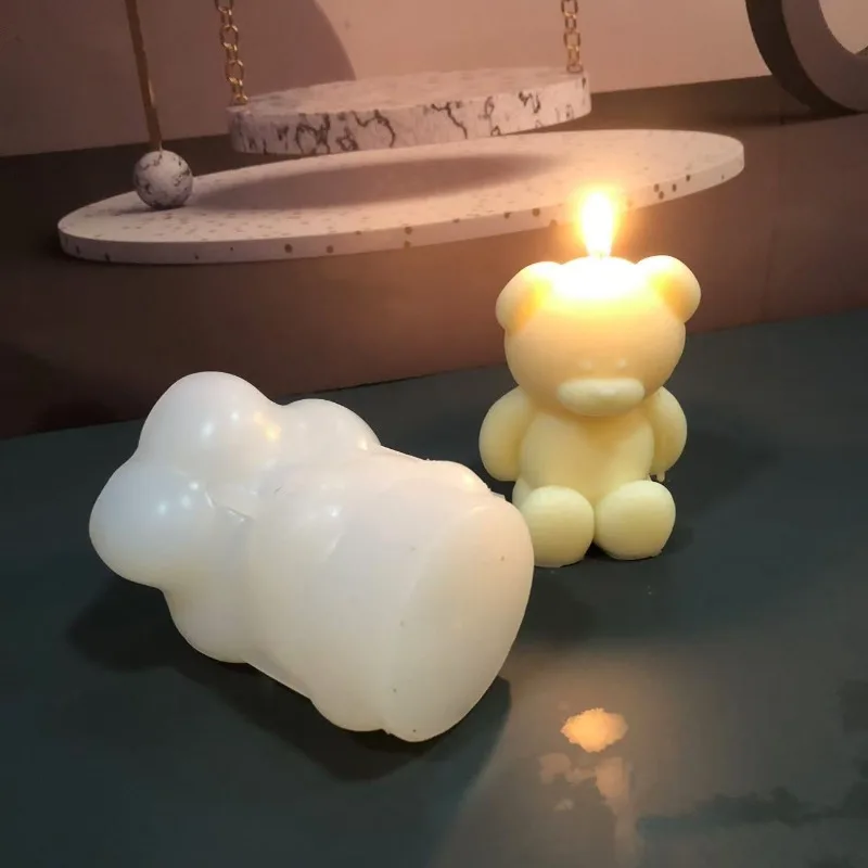 3D Bear Silicone Candle Mold D - Soap Making Book For Beginners ulasan dan harga