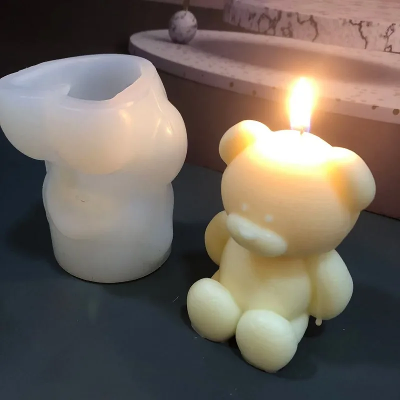 3D Bear Silicone Candle Mold D - Soap Making Book For Beginners ulasan dan harga
