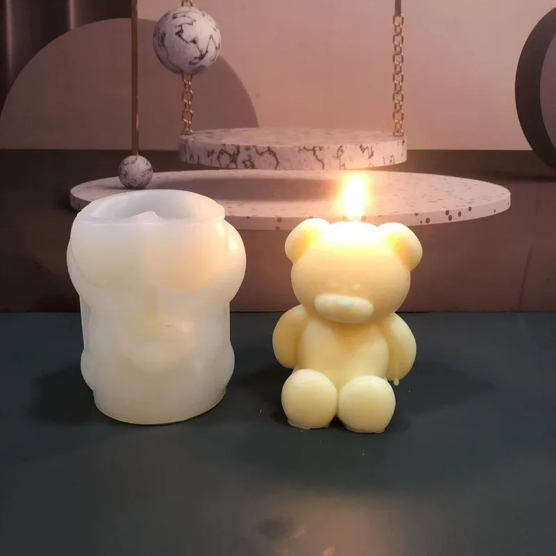 3D Bear Silicone Candle Mold D - Soap Making Book For Beginners ulasan dan harga