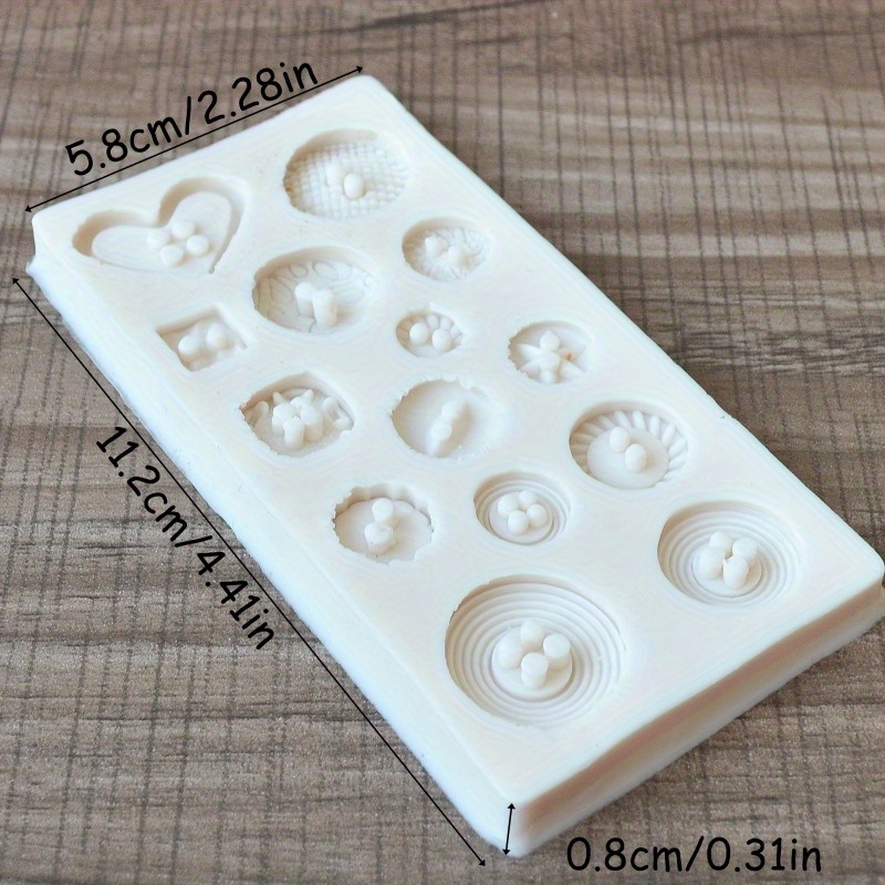 Buttons Shape Silicone Mold Si - Soap Making Oven ulasan dan harga