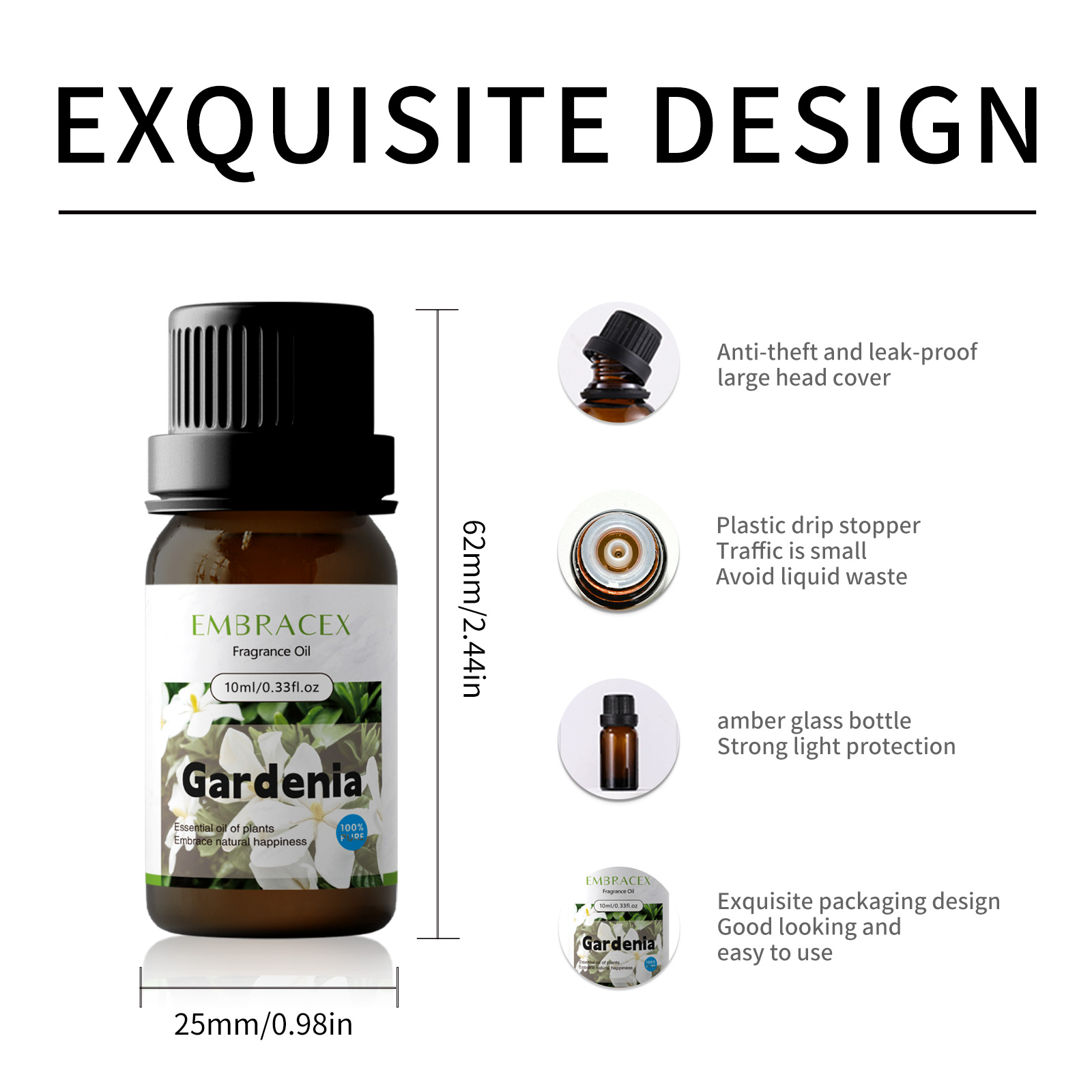 10ml Gardenia Essential Oil Ma - Soap Making Ingredient ulasan dan harga