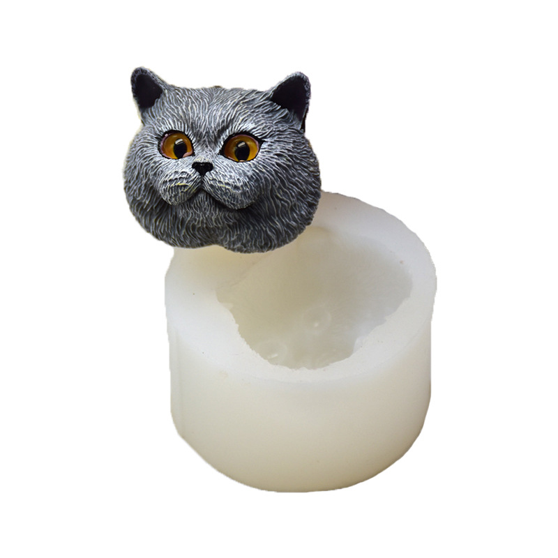 Silicone Mold Short-haired Cat - Soap Making Oven ulasan dan harga