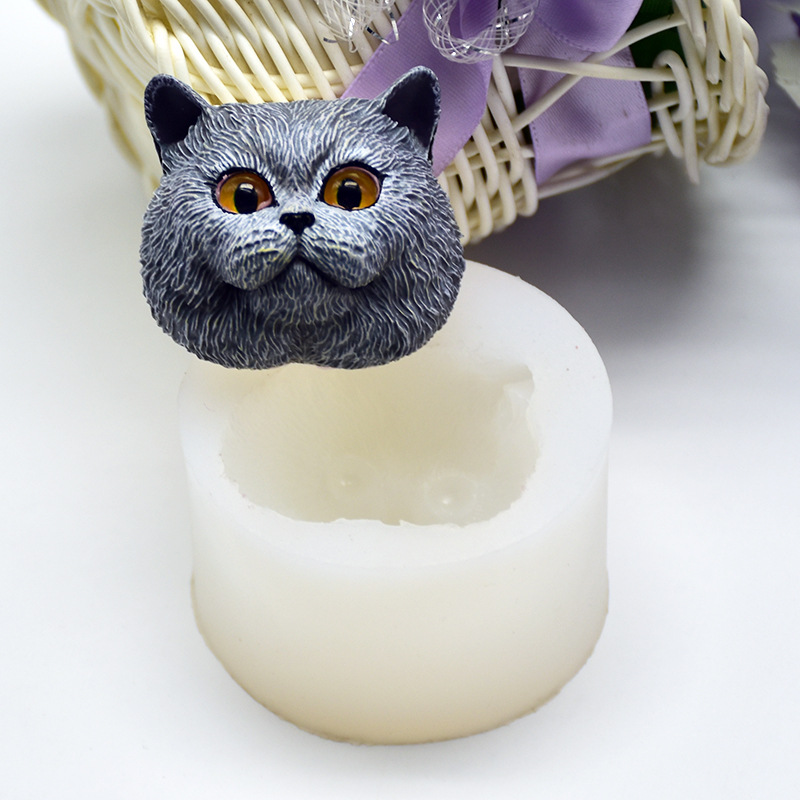 Silicone Mold Short-haired Cat - Soap Making Oven ulasan dan harga