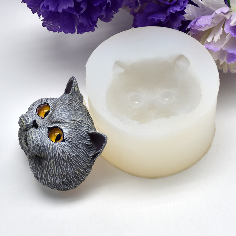 Silicone Mold Short-haired Cat - Soap Making Oven ulasan dan harga