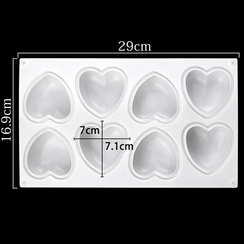 Love Heart Silicone Soap Mold  - Soap Making Essentials ulasan dan harga