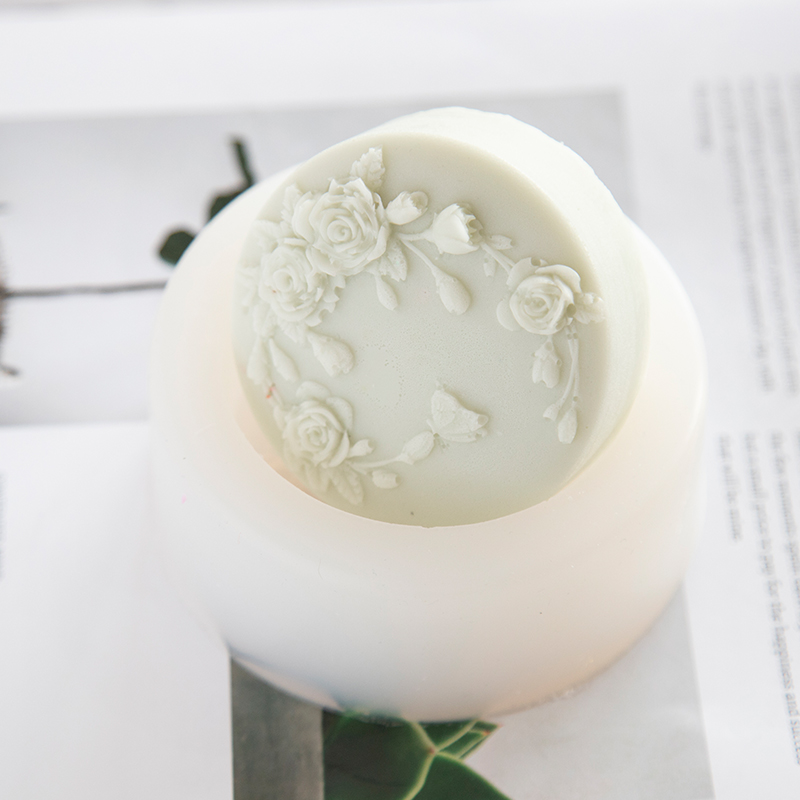 Round Shape Rose Flower Handma - Soap Making Things ulasan dan harga