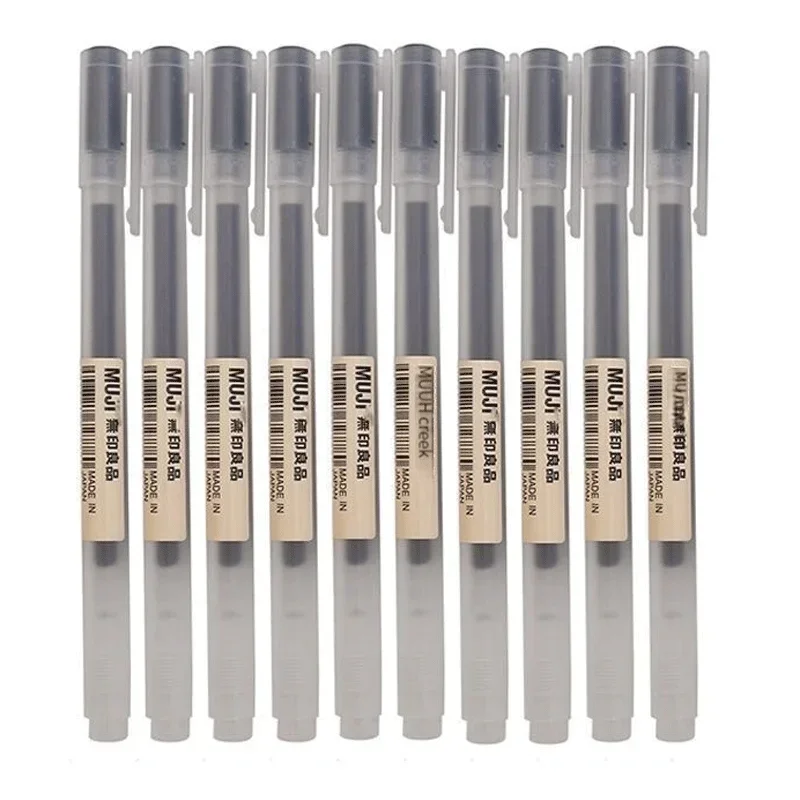 6/8Pcs/Set MUJIs Gel Pen Black - Pentel Pen Energel ulasan dan harga