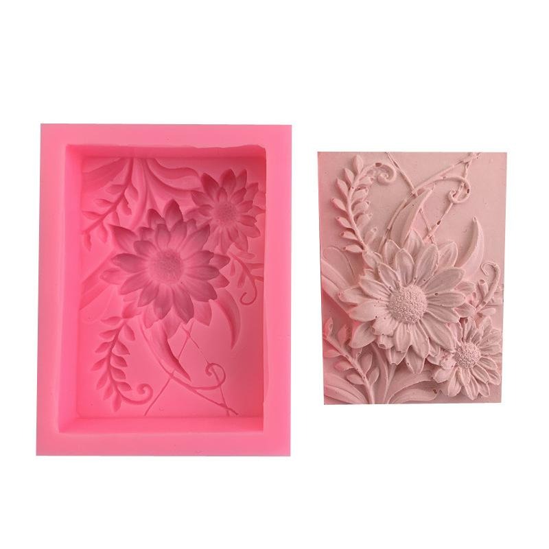 1pc 3D Square Rose Flower Sili - Soap Making Book For Beginners ulasan dan harga
