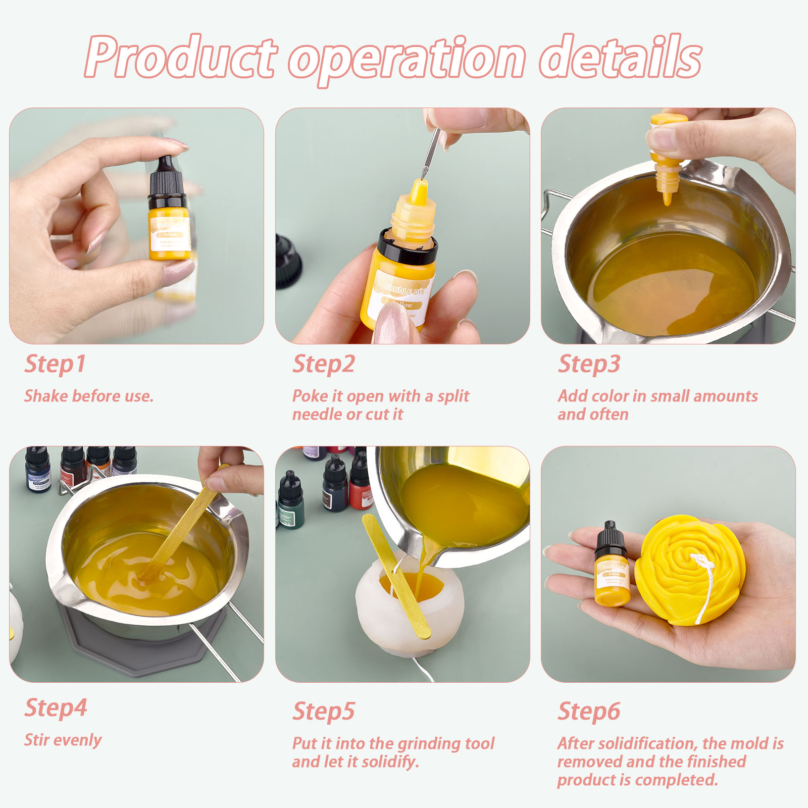 5ml/Bottle Candle Wax Pigment  - Soap Making Ingredient ulasan dan harga