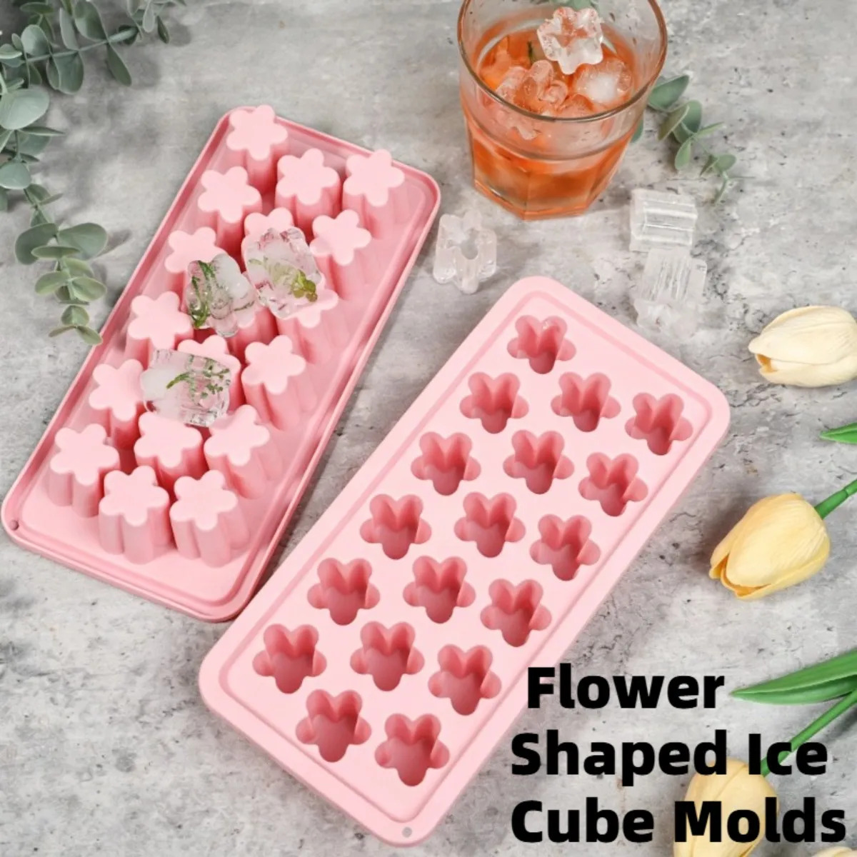 1pc Flower Ice Cube Tray with  - Soap Making Websites ulasan dan harga