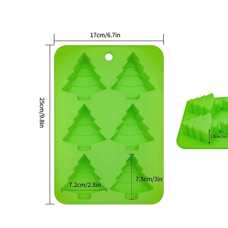 Christmas Tree Silicone Molds  - Soap Making Websites ulasan dan harga