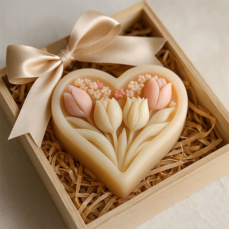 Silicone Mold for Heart-shaped - Soap Making Book For Beginners ulasan dan harga